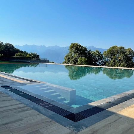 Les Terrasses De Lavaux 1 - Appartement De Luxe Avec Vue Panoramique Et Piscine Puidoux Eksteriør bilde